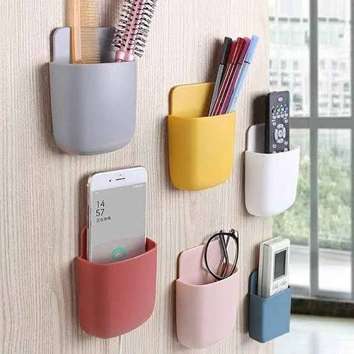 Wall-Mounted Multi-Functional Storage Box & Phone Holder