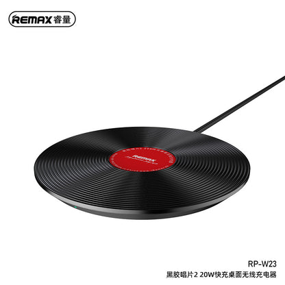 Genine Remax RP-W23 Vinyl Series 20W Fast Charge Wireless Charger Pad