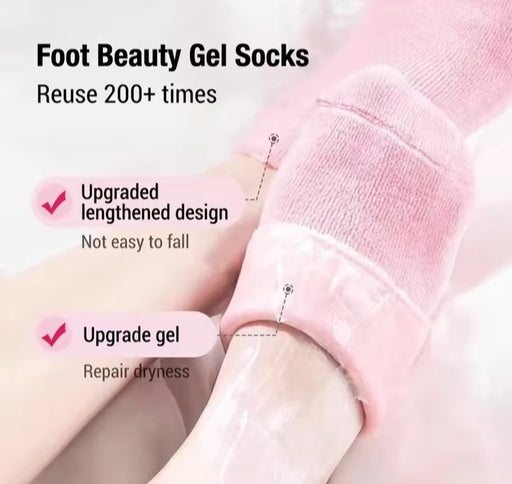 Moisturizing Gel Socks Foot Care Gel Moisturizing Silicone Socks & Gloves Non Slip Heel Socks