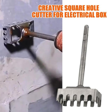 Square Hole Cutter for Electrical Box,Stainless Square Hole Punch Suitable for Installing 86-Type