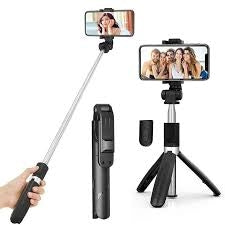Selfie Stick Tripod with Fill Light, Wireless Remote & Phone Holder
