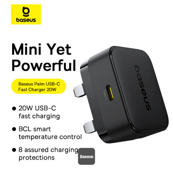 Baseus Palm 20W PD Type-C Fast Charging Wall Charger