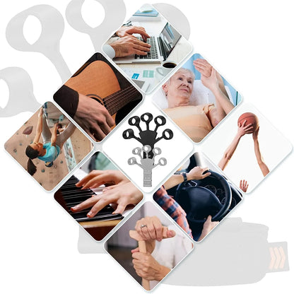 1Pcs Finger Gripper Patients Hand Strengthener 6 Resistant Strength Trainer