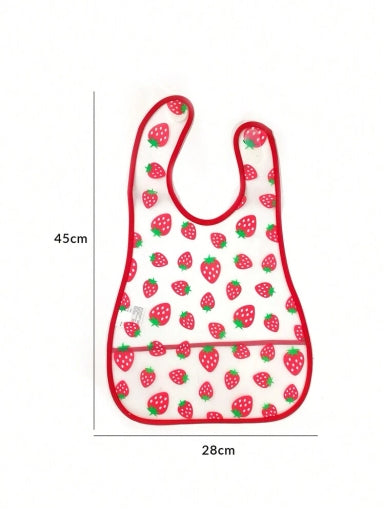 Adjustable Baby Bibs EVA Plastic Waterproof Lunch Feeding Bibs