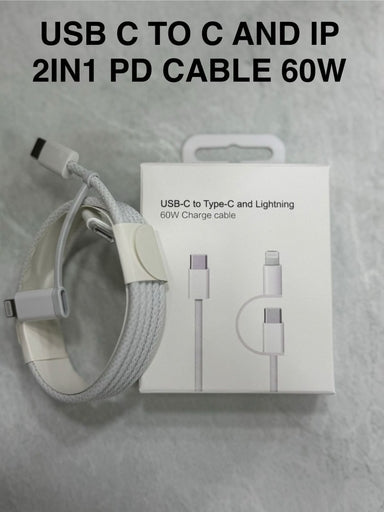 Type C Lightning Cable 2in 1 for IPhone and Android All Mobile Phones