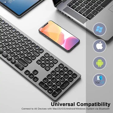 WiWU Magic keyboard Aluminum alloy High sensitive wireless Rechargeable keyboard 110 keys