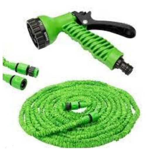 Expandable Garden Hose with 7-in-1 Spray Gun, Heavy-Duty Magic Hose Pipe with Quick Connector