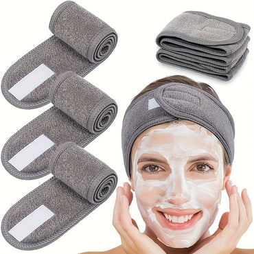 Adjustable Women's Hair Headband – Soft Non-Slip Head Wrap for Face Washing, Makeup, Bathing, Yoga