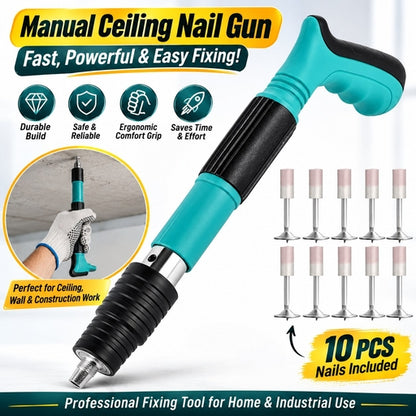 Manual Steel Nail Gun Tool, Mini Concrete Nail Gun Wall Fixing Rivet Tool TBS