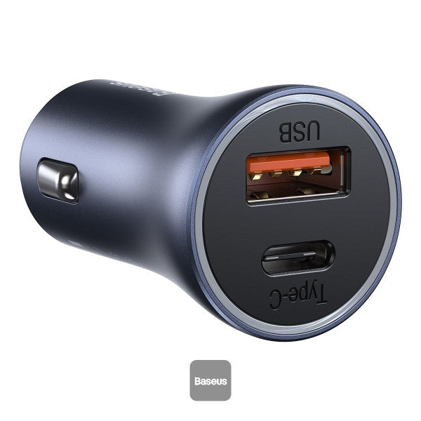 Baseus 40W USB + Type-C Car Fast Charging Charger Set with 1m Type-C / USB-C Cable