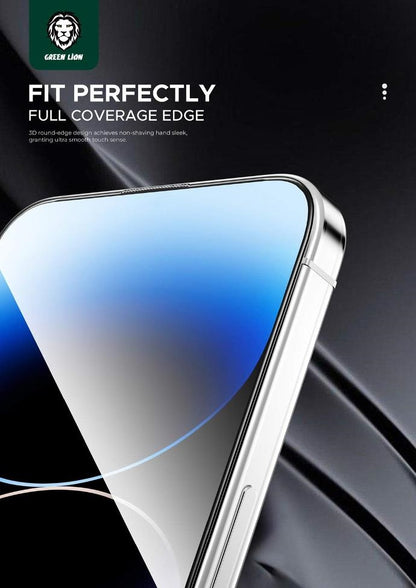 Green Lion Genuine 9H Steve Glass Strong Full Screen Protector For iPhone 13 PRO MAX 6.7" / 14 PLUS  - Tempered Glass