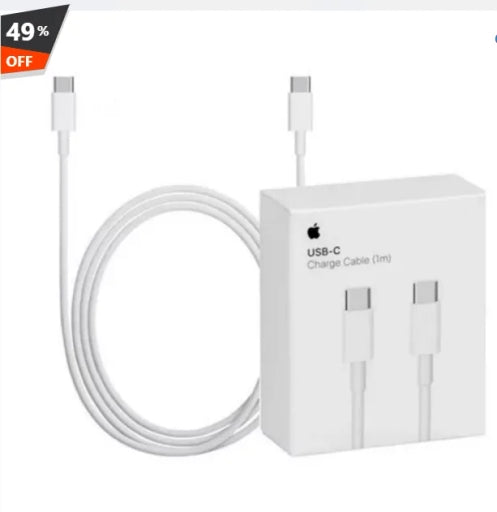 PD 30W Fast Charger with Cable for IPhone 15/16 Series, 16 Pro & 16 Pro Max