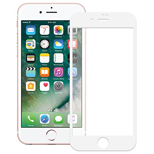 5D Full Screen Edge to Edge Curved Tempered Glass for Apple IPhone 7 Plus 8 Plus (White)