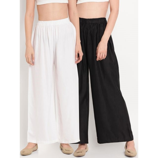 Ladies Free Size Plazzo Pants Viscose Plazzo Pants High Quality Material Plazo Black Plazzo Pants