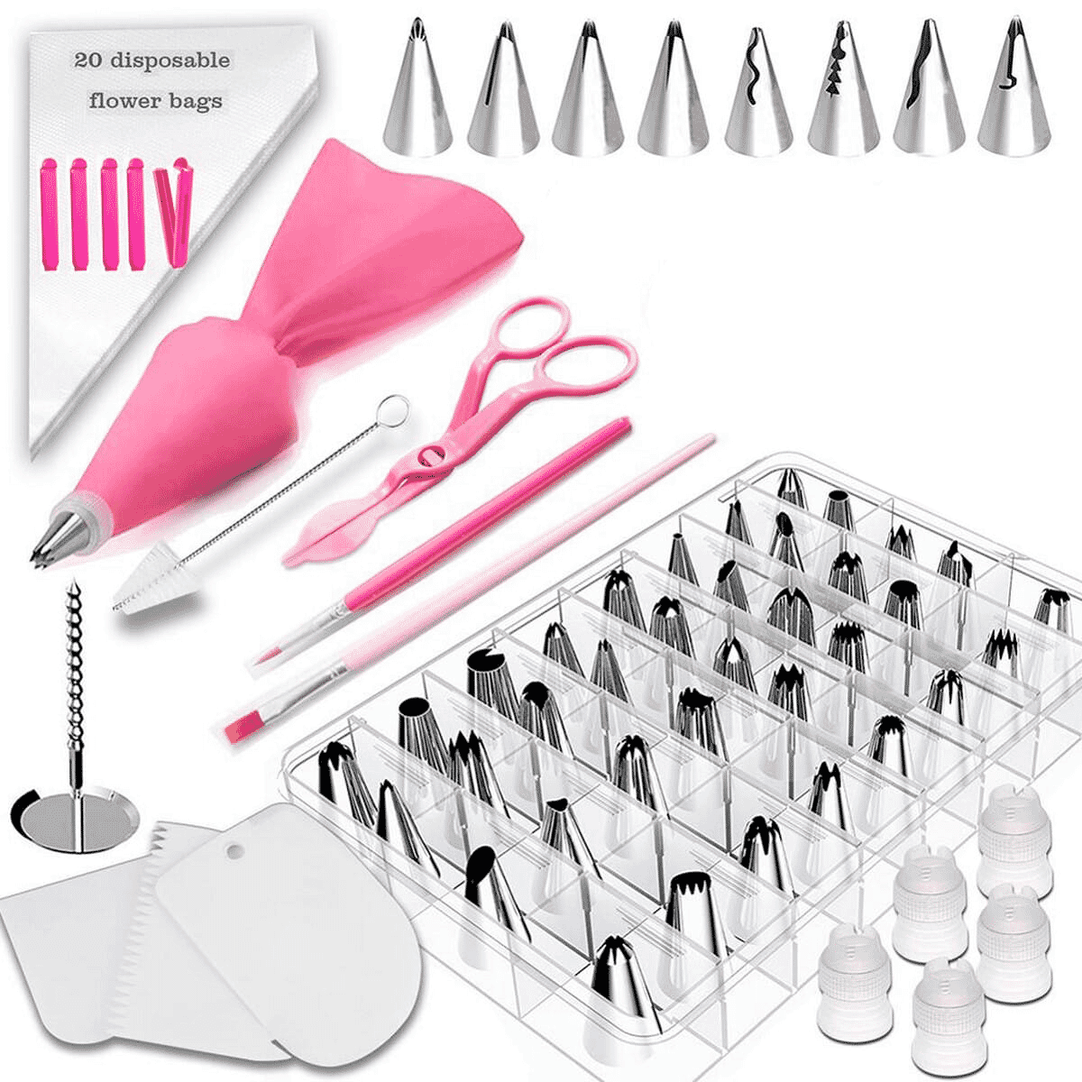 83 Pieces per Set Cake Decorating Kit Supplies Set Cake Decoration 83 pcs per setTools Piping Tips Pastry Icing Bags Nozzles