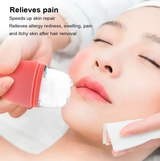 Silicone Ice Roller for Face & Eyes – Reusable Cooling Facial Massager for Puffiness & Soothing Skin