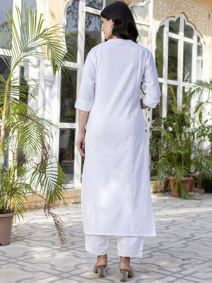 Women Regular Pure Cotton Kurta with Palazzos