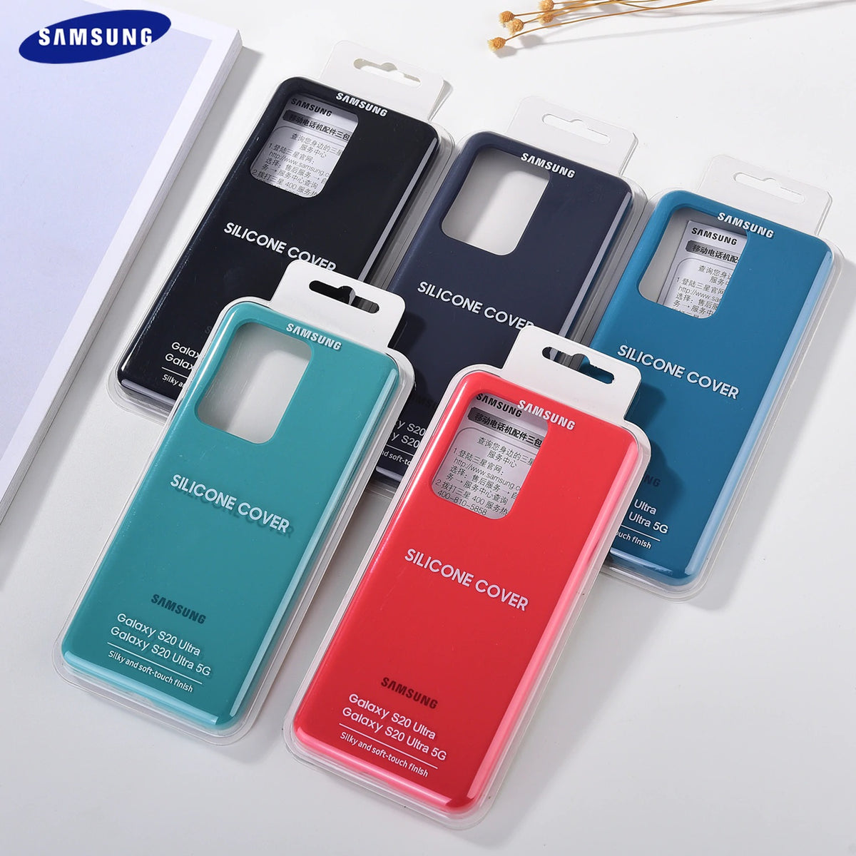 Soft Silky Silicone Cover Soft-Touch Back Case For Galaxy Note 20