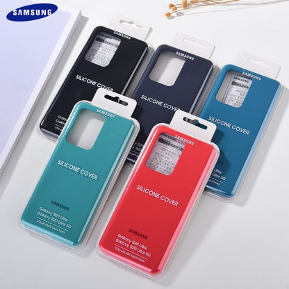 Soft Silky Silicone Cover Soft-Touch Back Case For Galaxy Note 20