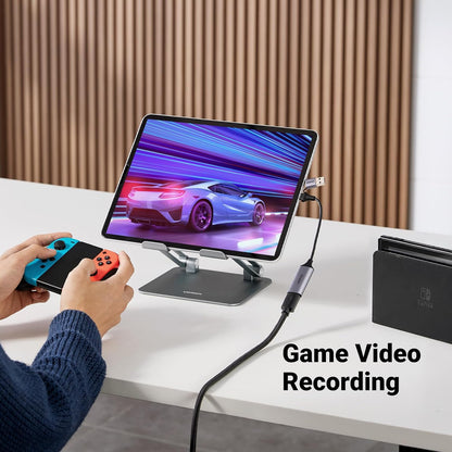 UG Video Capture Card 4K HDMI to USB-A/USB-C HDMI Capture Card Full HD 1080P USB 2.0