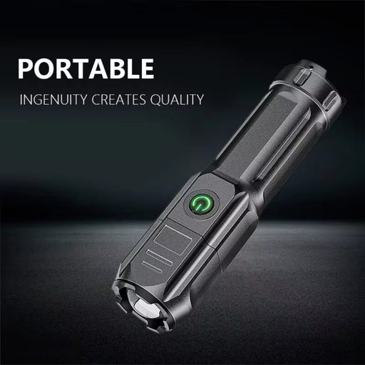 APOLLOFIRE Super Bright Zoomable LED Flashlight – Portable Telescopic Torch for Outdoor, Camping