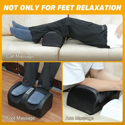 Electric Shiatsu Foot Massager with Heat, Deep Kneading & Rolling for Foot and Calf Relaxation