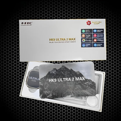 HK 9 Ultra 2 Max Gen4 Smartwatch 49mm AMOLED Screen 2GB Rom ChatGPT2.0 Compass Local Music TWS OLED Smart Watch for Men and Women
