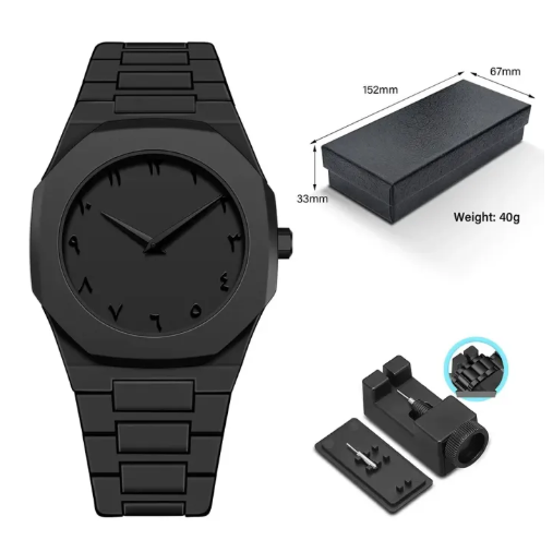 Men's Arabic Quartz Watch - Simple Business & Casual Fashion Wristwatch