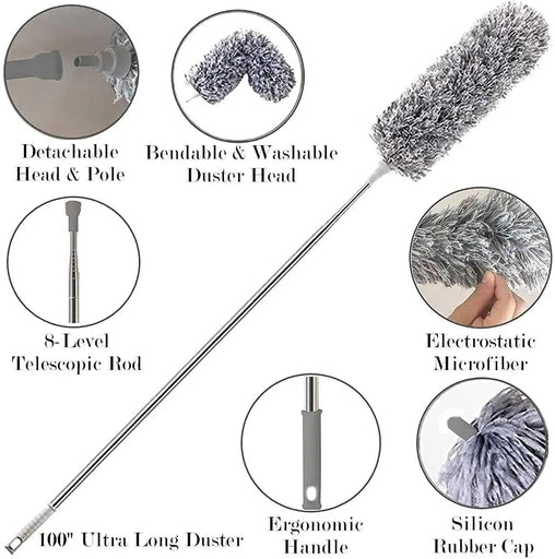 Feather Duster Flexible Dusting Wand Dusting Brush
