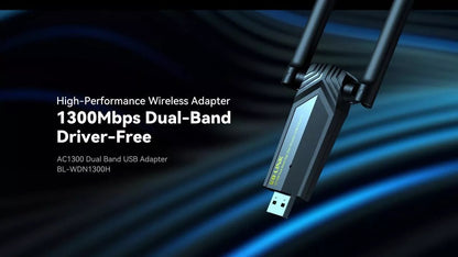 LB-LINK Archer BL-WDN1300H AC1300 High Gain Wireless Dual Band USB Adapter