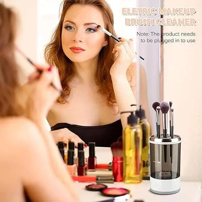 Portable USB Electric Makeup Brush Cleaner – Automatic Washing & Drying Machine for Various Brush
