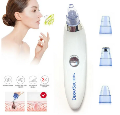 Derma Suction Pore Cleaning Device with Vacuum Action Face Pore Cleaner Facial Beauty Equipment