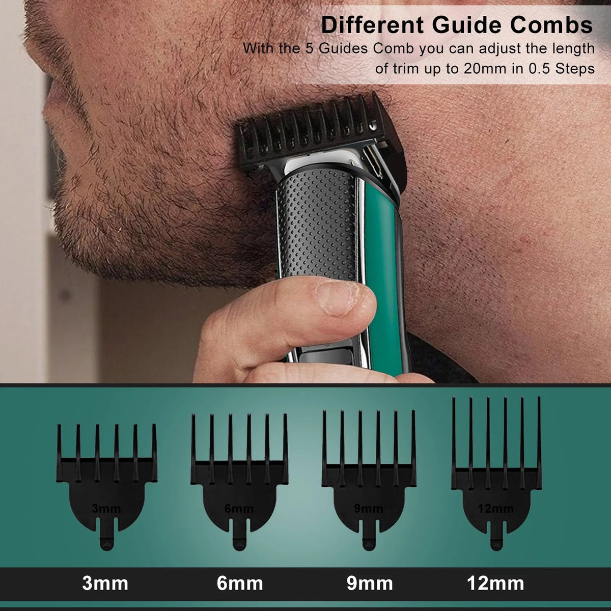 VGR V-176 Oil Head USB Rechargeable Hair Clipper/Trimmer
