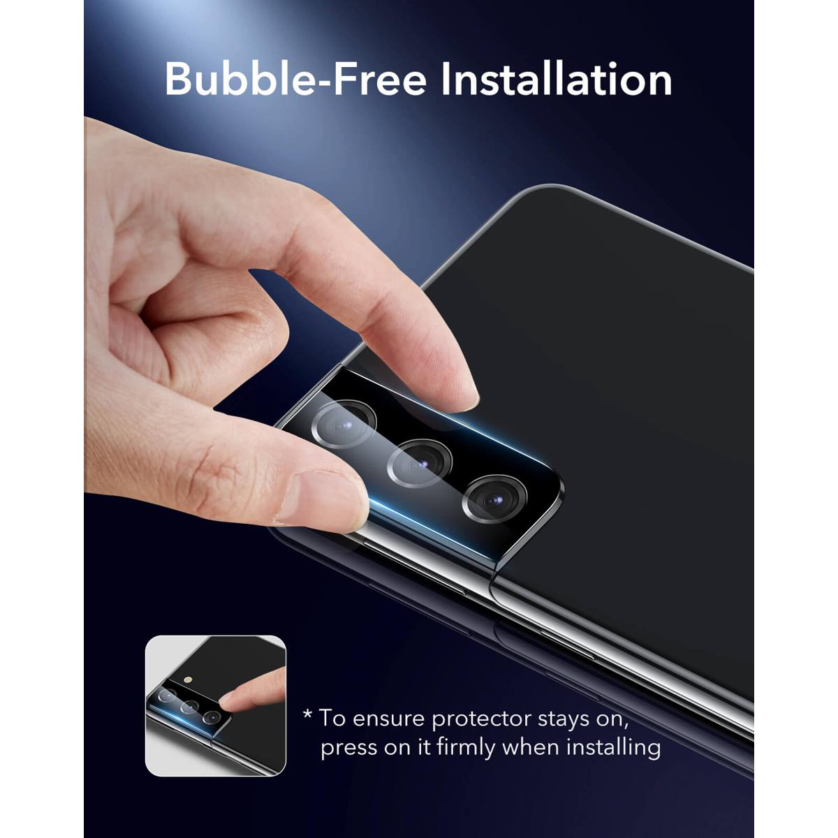 Branded Camera Lens Shield Protector For Galaxy S21 / S21 Plus / S21 Ultra