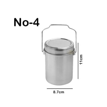 Stainless Steel Tiffin Carrier Lunch Box-1Pc/4pcs