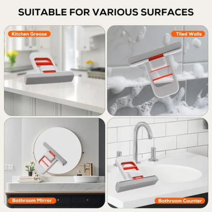 Self-Squeezing Sponge Mini Mop Foldable Hand Mop for Kitchen Counter Sink & Small Spaces
