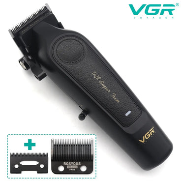 VGR V-197 Hair Clipper with Trimmer - DLC Blade, Low Noise, Cordless Professional Hair Cutting
