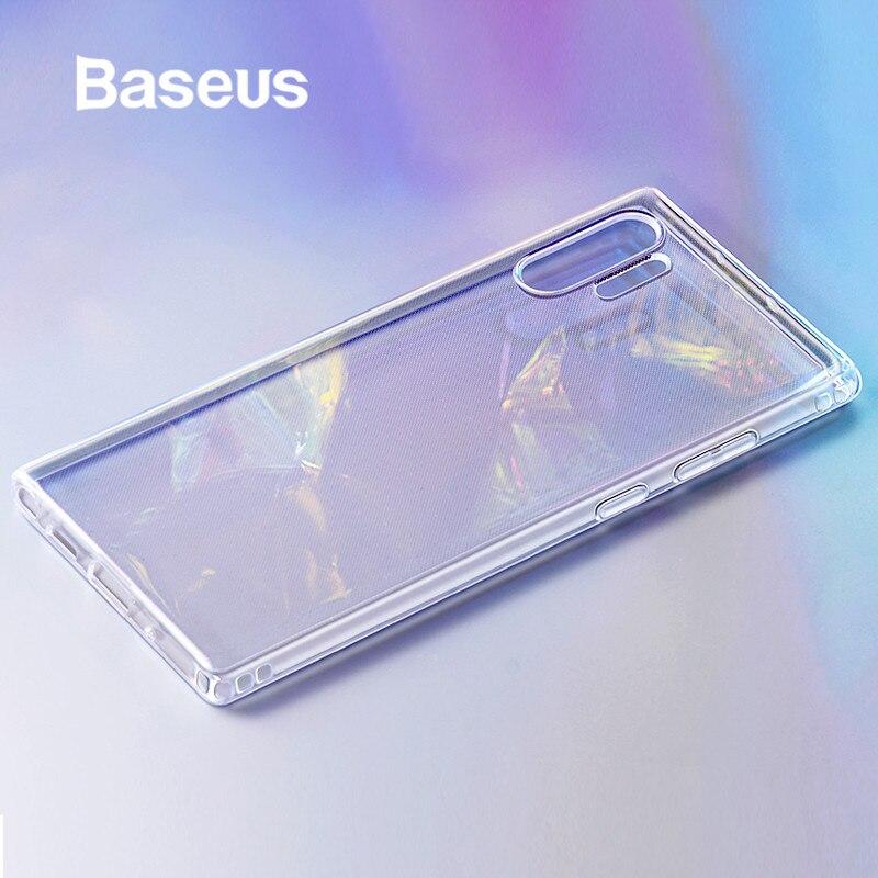 100% Genuine BASEUS Simple Series Clear Anti-drop TPU Phone Case for Samsung Galaxy Note 10