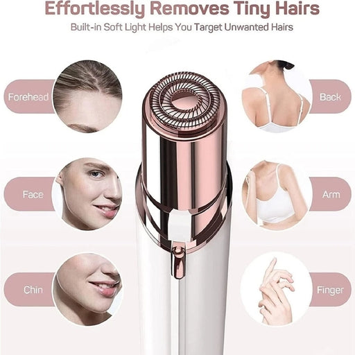Flawless Facial Hair Remover | Painless Electric Face Hair Trimmer with LED Light