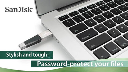 SanDisk iXpand OTG USB 3.0 Flash Drive for iPhone ,iPad & Mac Book