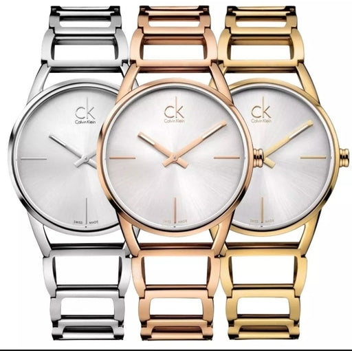 C K Ladies Watch Stainless Steel Black Silver Gold RoseGold Girls Watch