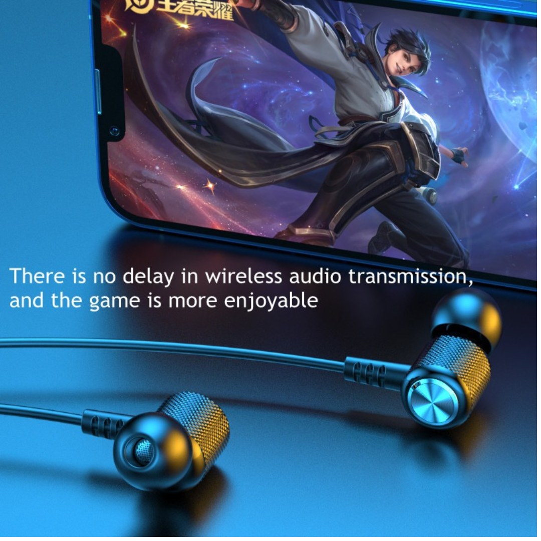 Magnetic Wireless Sport Neckband Headphones | Bluetooth Earbuds with Mic