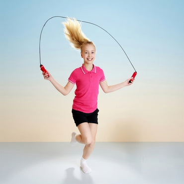 Skipping Jump Rope with Counter - Exercise Fitness Jumping Game for Kids and Adults Sports Activity