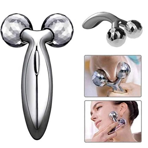 3D Solar Energy Massage Roller Microcurrent Body Face Massager