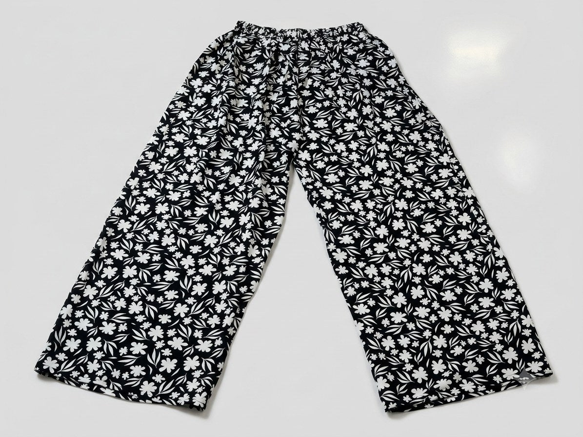 Women's Plazzo Pants - High-Quality Black, Navy Blue & Multicolor - Gate Shopping