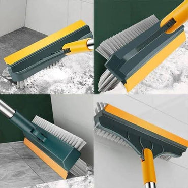 3 In 1 Bathroom Cleaning Brush with Wiper Broom Sweeper