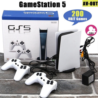 GS5 Game Station 5 Retro Video Game Console with 200 Built-in Classic Games and Dual Controllers