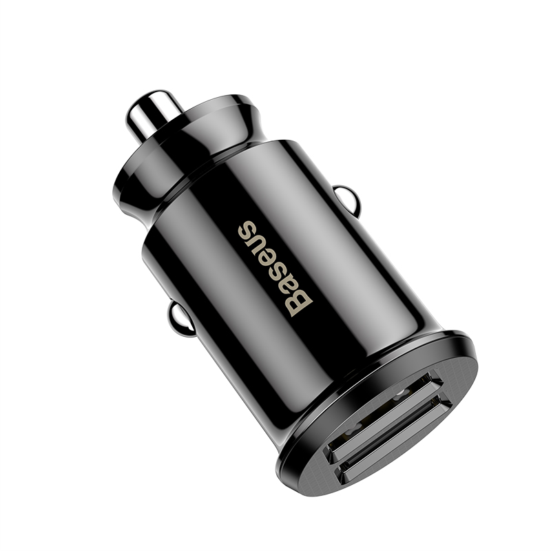 Small Trumpet 3.1A Grey Car Charger