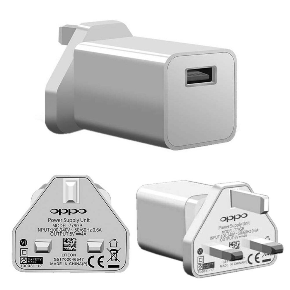 OPPO 4.0A VOOC Flash Charger & VOOC Mcro USB Cable