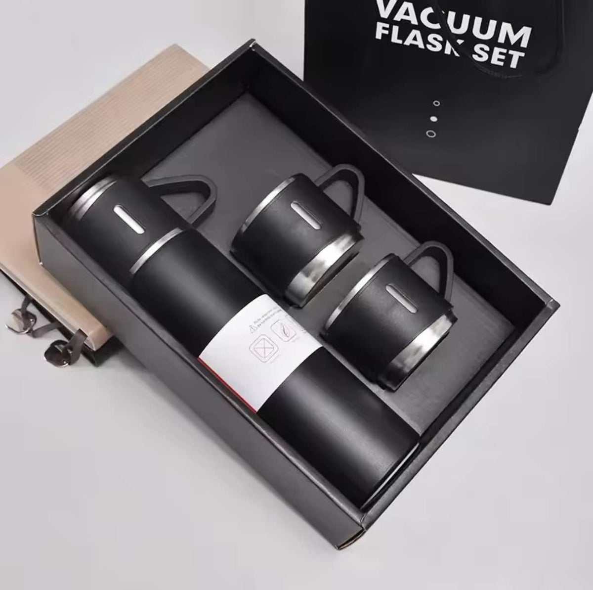 Vacuum Flask 500Ml Stainless Steel 3 Cup with Gift Box New Arrivals